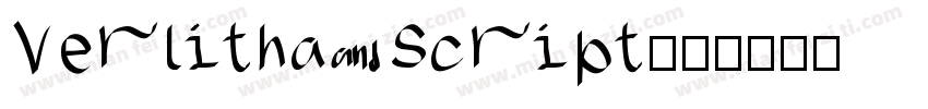 Verlitha Script字体转换